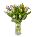 Kytice růžových tulipánů